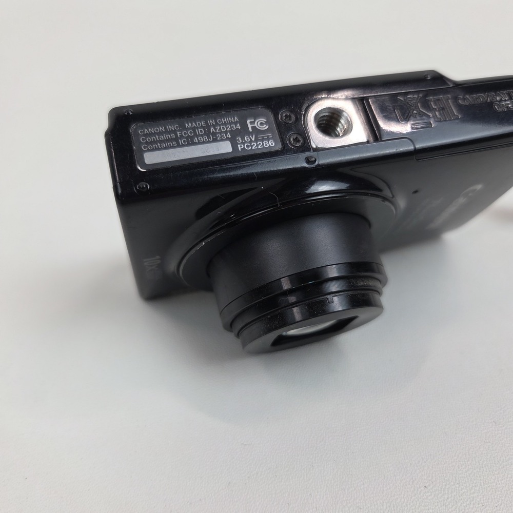 Canon Powershot ELPH 190 IS 10x Digital Camera Black Broken Cracked Display - Picture 11 of 16
